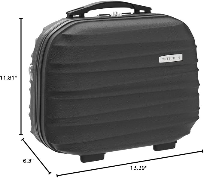 WITTCHEN Groove Line Suitcase, Luggage, Trolley, Travel Case, Black, Toiletry bag, Toiletry bag - Image 9