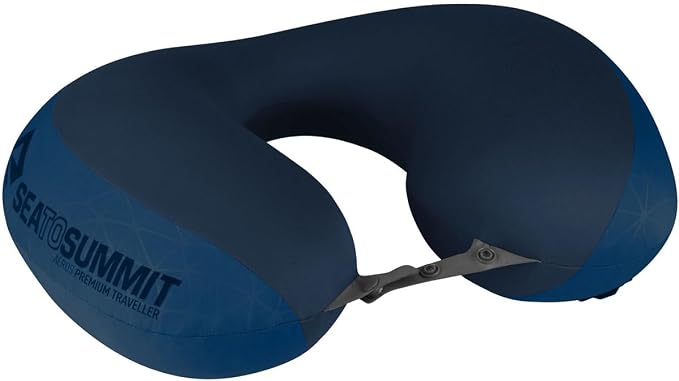 Sea to Summit Aeros Premium Traveller Inflatable Neck Pillow, Navy Blue - Image 4