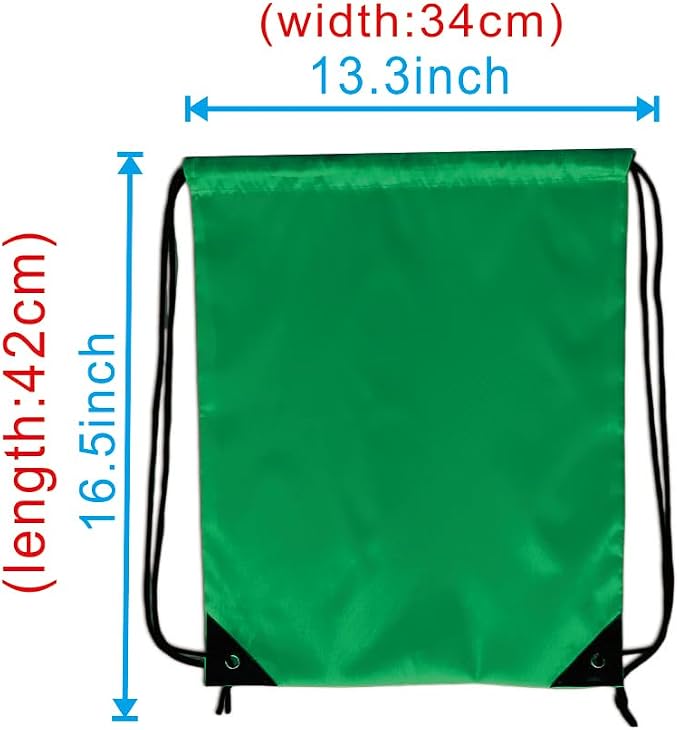 Drawstring Backpack Bulk 50 Packs Draw String Backpack Bags DIY Gym Sports Traveling Trip ride Pedestrianism Yoga Cinch Bag Sackpack Drawstring (green) - Image 2