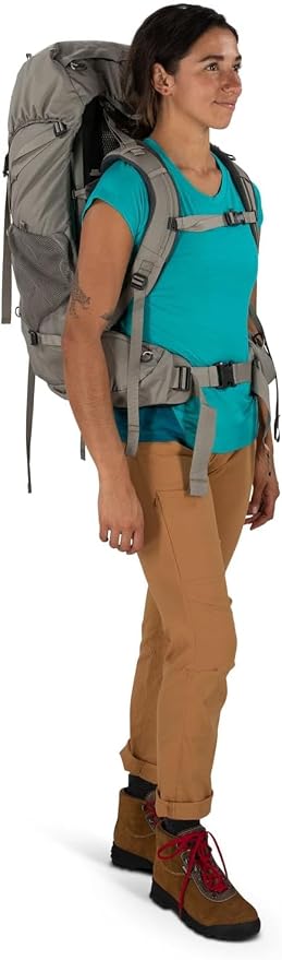 Osprey Renn 50L Women's Backpacking Backpack, Pediment Grey/Linen Tan - Image 7