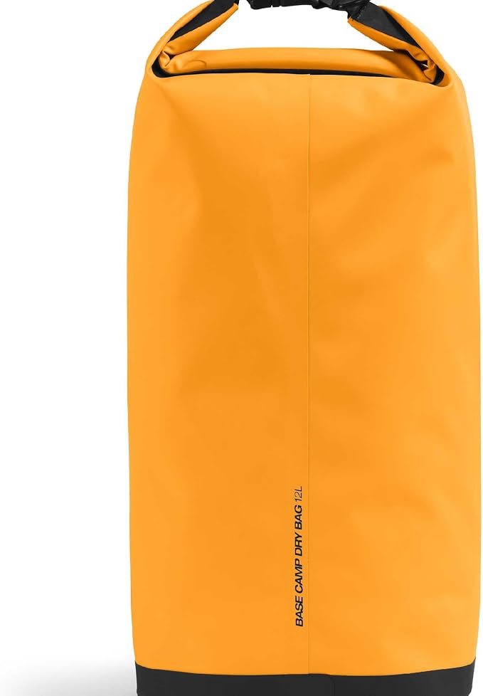 The North Face Base Camp Dry Bag - Roll-Top Waterproof Stuff Sack, Ideal for Camping Gear & Kayak Accessories, Summit Gold/TNF Black, 12 Liters | Roll-Top Waterproof Stuff Sack, Ideal for Camping Gear & Kayak Accessories - Image 3
