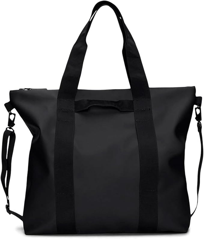 RAINS Tote Bag – Waterproof Travel & Work, Internal Zip Pocket, 6.1 gal | Waterproof PU tote for women and men – 22 L tote bag, internal zip pocket, detachable strap; carry-on for airplane travel by Unknown