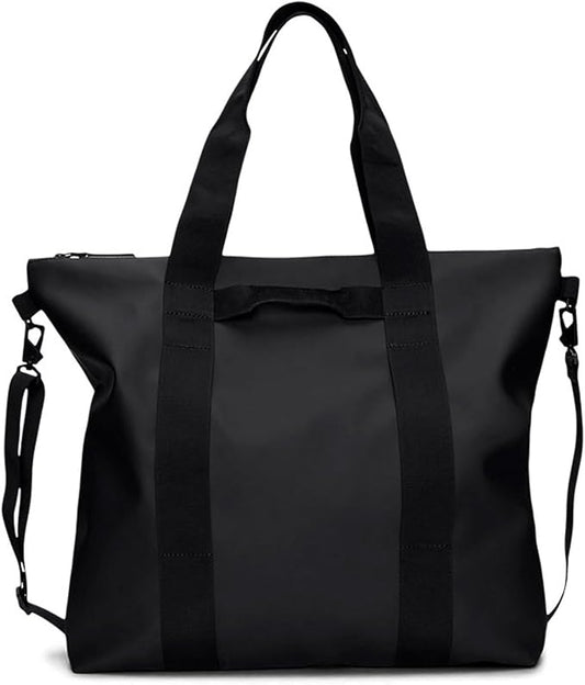 RAINS Tote Bag – Waterproof Travel & Work, Internal Zip Pocket, 6.1 gal | Waterproof PU tote for women and men – 22 L tote bag, internal zip pocket, detachable strap; carry-on for airplane travel by Unknown