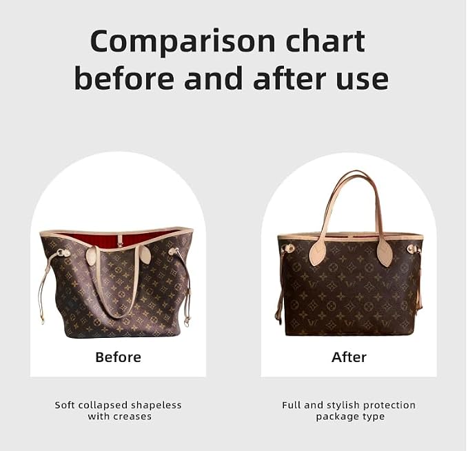 DGAZ Purse Organizer Insert Fits Neverfull-Bags，Silk Bag Organizer，Luxury Handbag & Tote Shaper（GM） - Image 4