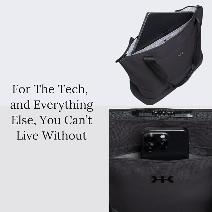 Knack Expandable Laptop Tote Midnight Black - Image 7