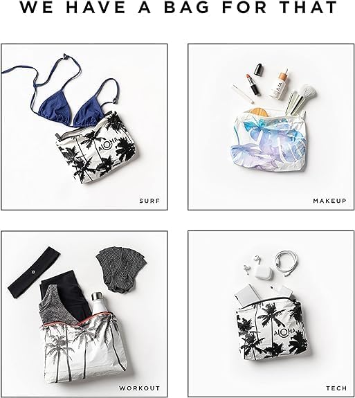 ALOHA Collection Small Pouch | Lightweight, Packable, and Splash-Proof Makeup Pouch | Easy to Clean - Image 6