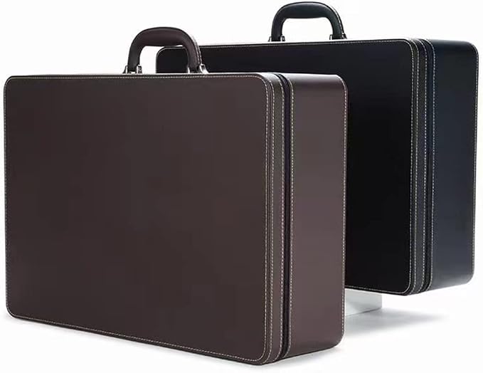 Jewelry Trays stacks Carriable with Handle Zipper Box Organizer Faux-Leather Accessory Case Storage(L6 Layers) - Image 6