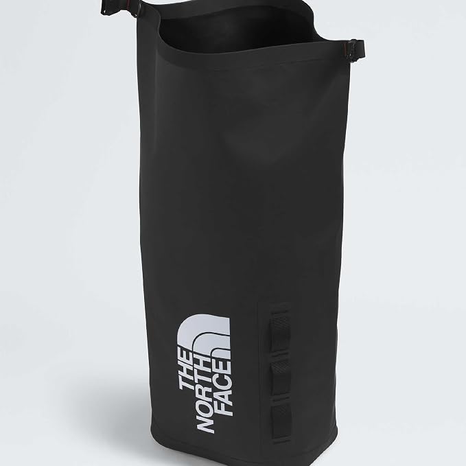 The North Face Base Camp Dry Bag - Roll-Top Waterproof Stuff Sack, Ideal for Camping Gear & Kayak Accessories, TNF Black/TNF White, 18 Liters | Roll-Top Waterproof Stuff Sack, Ideal for Camping Gear & Kayak Accessories - Image 5