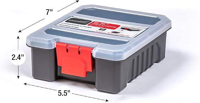 7-Pack Organizer Set – Multi-Size Storage Boxes with Removable Dividers – Hardware, Screw, Craft, and Small Parts Case System for Garage, Workshop, or On-the-Go Kits - Image 4