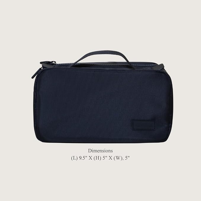 Cincha Toiletry Bag for Travel – Spill-Resistant Dopp Kit with Multiple Compartments, Opens Flat for Easy Access – Durable, Stylish Organizer for Men & Women (Jet) - Image 2