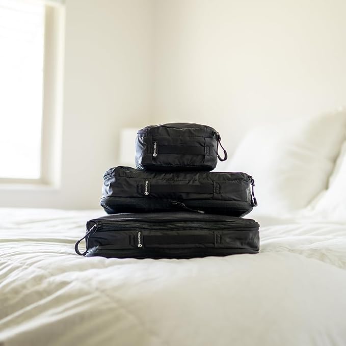 WANDRD Packing Cubes - Bundle of Small, Medium and Large Packing Cubes for Travel - Suitcase and Luggage Organization and Travel Essentials (Black) - Image 4