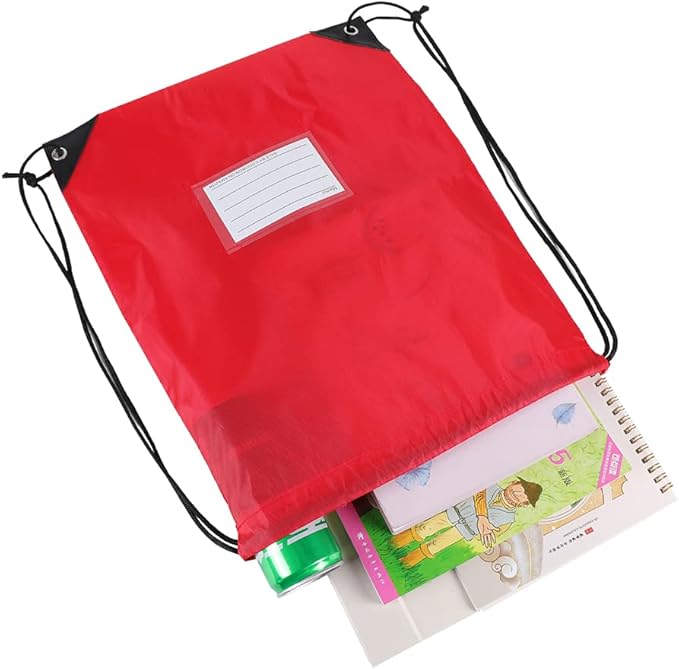 30 Pack Drawstring Bags,Bulk Draw String Backpack, DIY Gym Sports Cinch Bag Sackpack for Women Men, Red - Image 4
