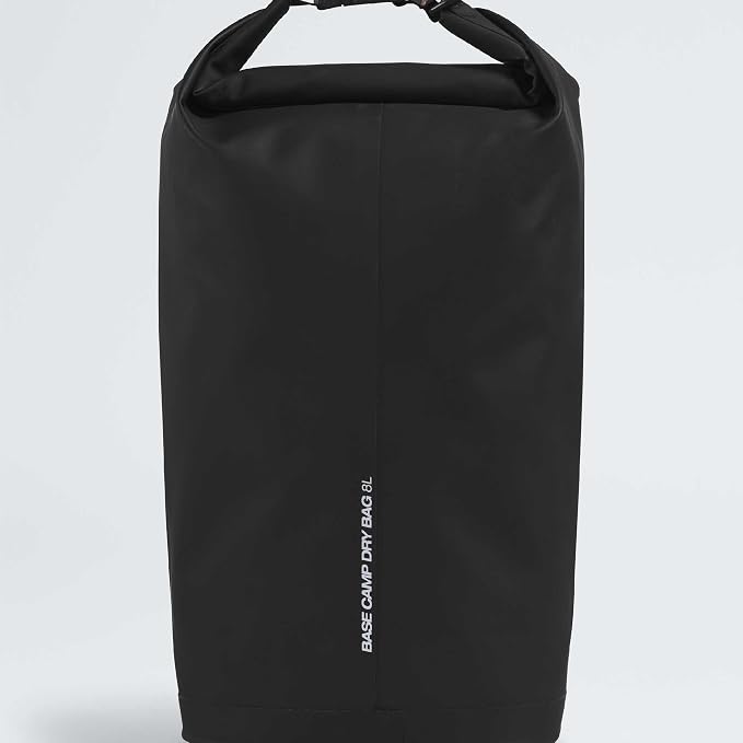 The North Face Base Camp Dry Bag - Roll-Top Waterproof Stuff Sack, Ideal for Camping Gear & Kayak Accessories, TNF Black/TNF White, 8 Liters | Roll-Top Waterproof Stuff Sack, Ideal for Camping Gear & Kayak Accessories - Image 3
