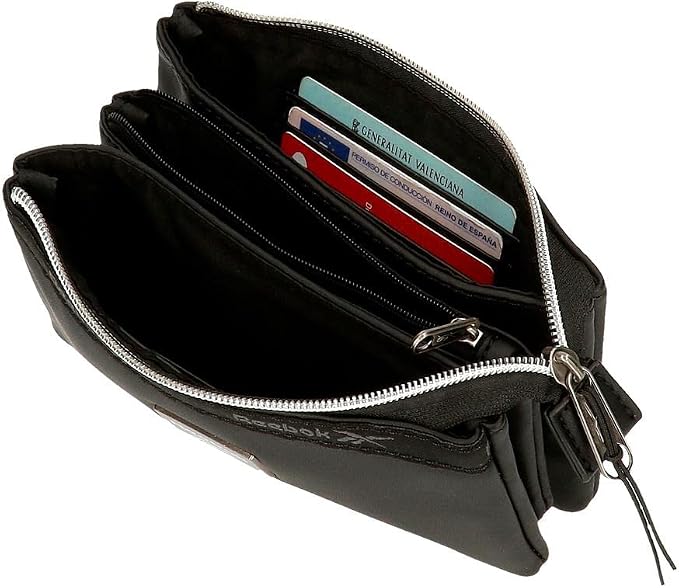 Reebok Tina Three Compartment Toiletry Bag, Neceser Tres Compartimentos, Black/White, Neceser Tres Compartimentos, Three Compartment Toiletry Bag - Image 5