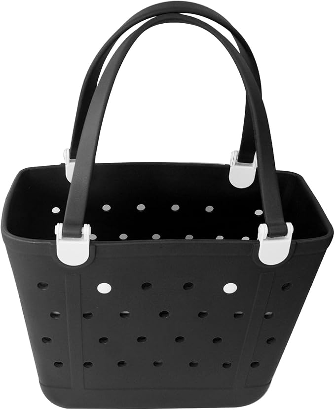 Rubber Beach Bag for Women, Waterproof Travel Tote Bags for Beach | Waterproof Sand-proof Tote Bags with Zipper Pocket, Durable Lightweigh Tote Bag for Outdoor - Image 8