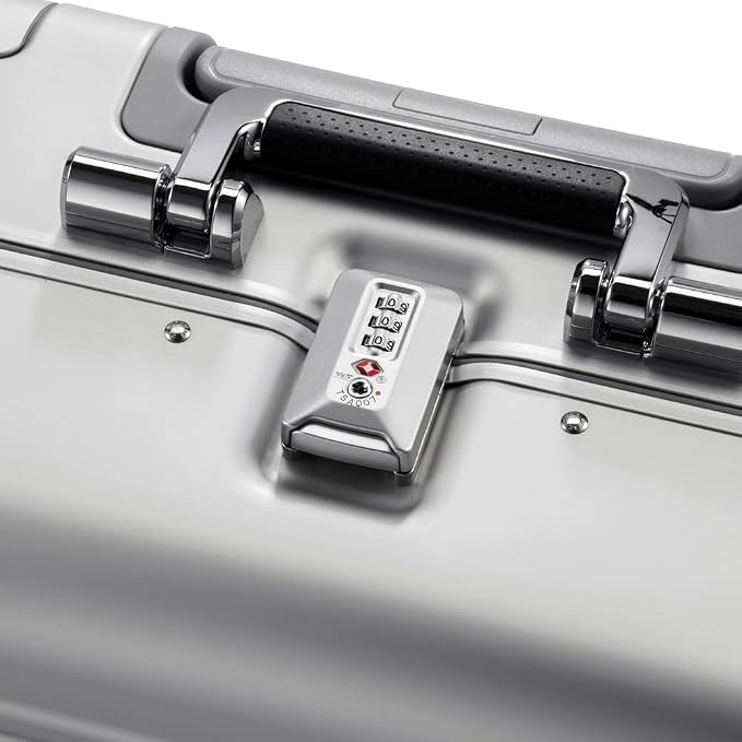 ZERO Halliburton Classic Aluminum 3.0 Compact Carry-On, Zipperless, 4 Spinner Wheels, Interior Organization, Telescoping Pull Handle, Carry-Handle, Latch Lock- TSA Accepted, 16-inch, 28L, Silver - Image 8