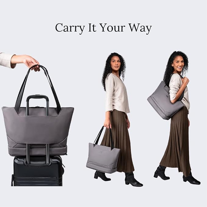 Knack Expandable Laptop Tote Alloy Gray - Image 8