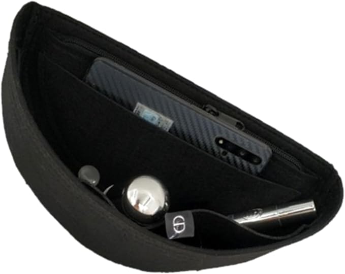 Lckaey Purse Organizer Insert for Waistpack Inner Sleeve BUMBAG Lining Bag Storage Bag2047black by Lckaey
