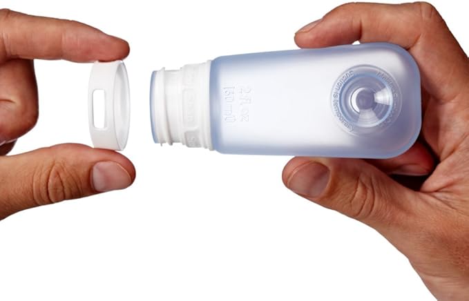 humangear GoToob Refillable Silicone Travel Size Bottles with Locking Cap for Women, 3pks - Image 5