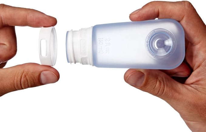 humangear GoToob Refillable Silicone Travel Size Bottles with Locking Cap for Women, 3pks - Image 5