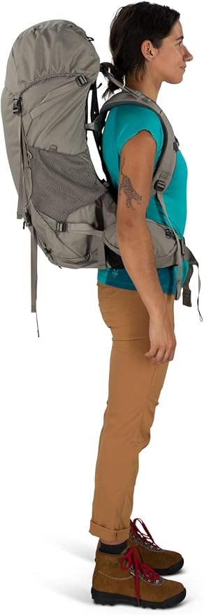 Osprey Renn 50L Women's Backpacking Backpack, Pediment Grey/Linen Tan - Image 8