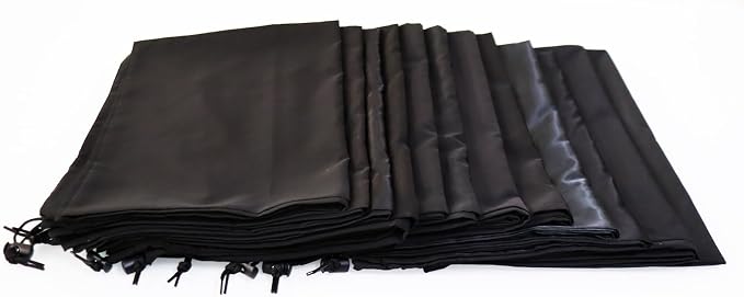 Extra Large Laundry Bag 30"x40" – 18 Pack All Black Drawstring Bags for College, Dorm, Apartment – Bulk Set for Family or Shared Laundry Rooms – YETHAN - Image 2