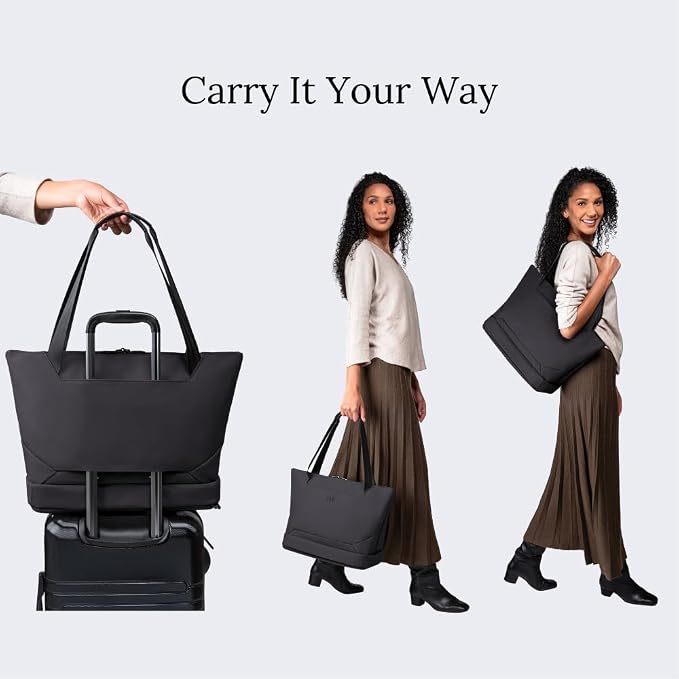 Knack Expandable Laptop Tote Midnight Black - Image 8