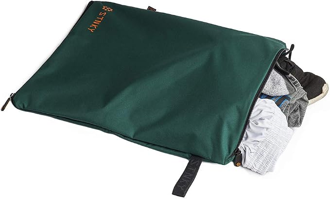 STNKY Bag Pro - Laundry Bags with Zips, Handles and Internal Mesh Bag for Travel, Yoga, Healthcare, Gym Kit, Laundry (Standard, Forest Green) - Image 4