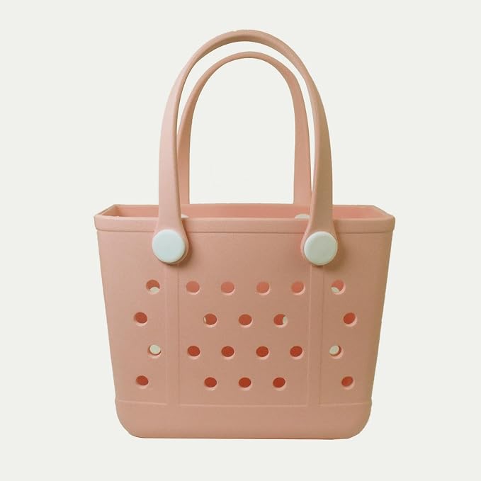 Rubber Beach Bag for Women, Waterproof Travel Tote Bags for Beach | Waterproof Sand-proof Tote Bags with Zipper Pocket, Durable Lightweigh Tote Bag for Outdoor - Image 9