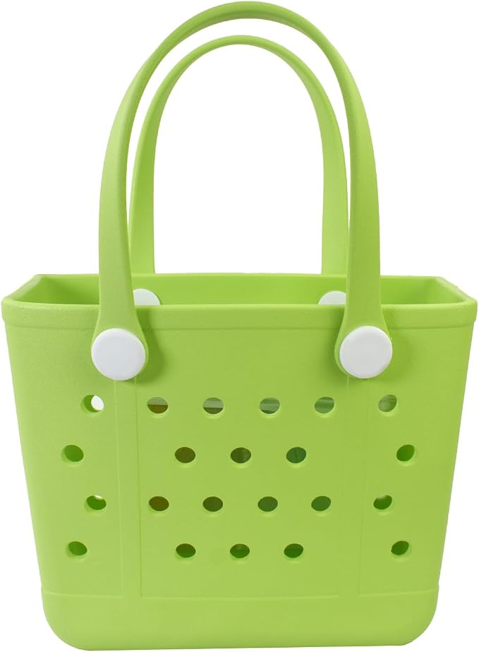 Lightweight Extra large Rubber Beach Bag Small mini Tote Bag for Gym Waterproof medium Open Handbag for Pool Sports by Addoklm