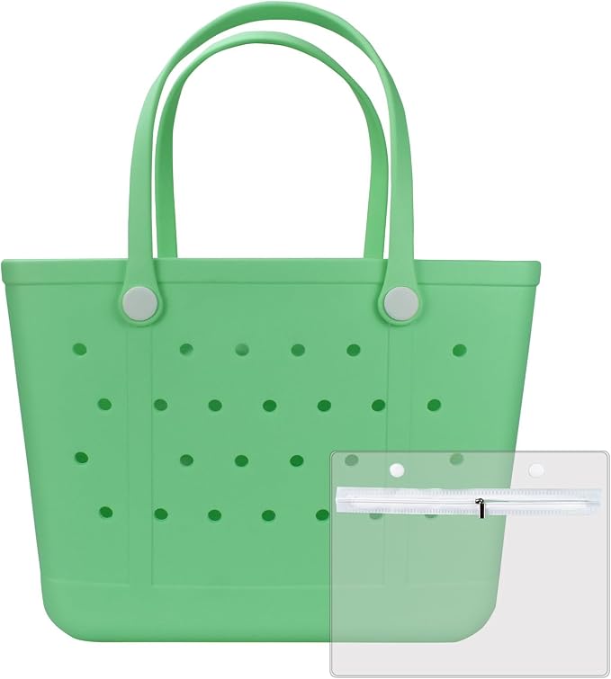 Juyeesm X Large Rubber Tote Bag for Boat, Beach, Pool-XL,18.9 * 13.8 * 8in | Oversized Rubber Beach Bags, Washable Beach Tote Bag, Durable Travel Bags for Work, Sport by Juyeesm