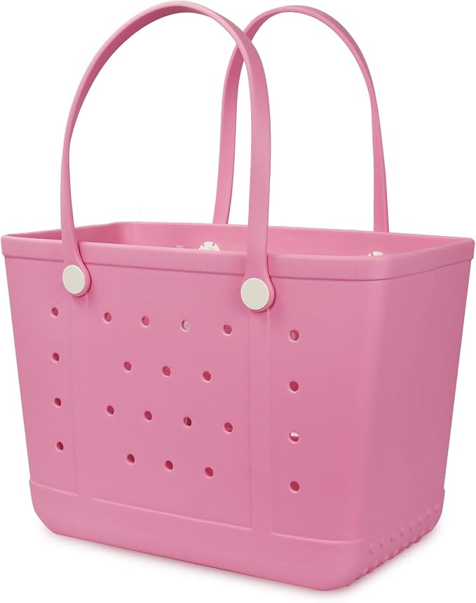 Lightweight Extra large Rubber Beach Bag Small mini Tote Bag for Gym Waterproof medium Open Handbag for Pool Sports by Addoklm