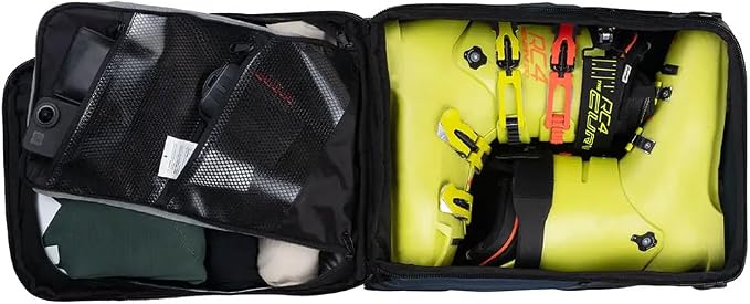 Käydä 36L Travel Backpack - Spacious Carry On Backpack with Detachable Travel Pouch, Magnetic Water Bottle Pocket, Passport and Laptop Pocket - Convertible Boot Bag for Snow Sports (Steel Blue) - Image 8