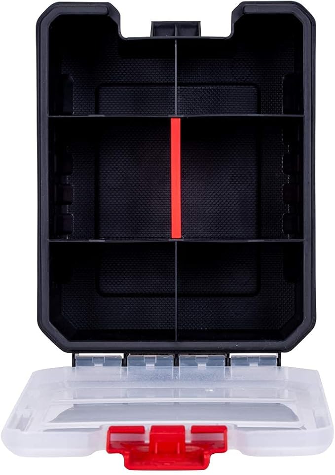 Mini Parts Organizer Box – Small Hardware Storage Case with 6 Compartments & Divider – Compact Nylon Container for Screws, Beads, Tackle, or Travel Toolbox - Image 6