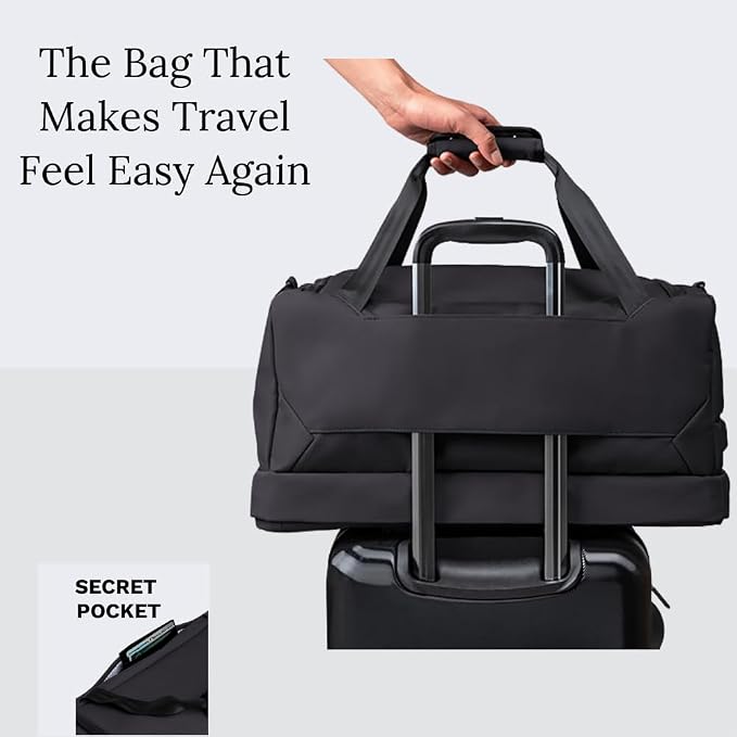 Knack Expandable Travel Duffel Midnight Black - Image 6