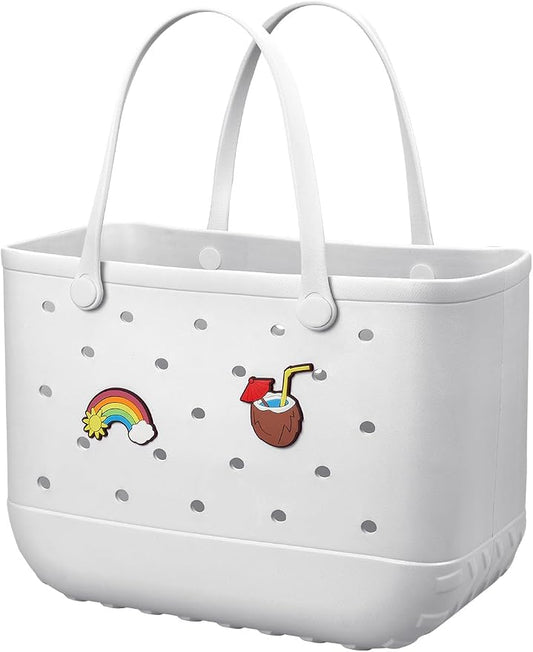 Baonat Beach Bag Rubber Tote Bag - Waterproof Travel Bag for Women Washable Tote Bag Handbag for Sports Beach Market Pool by BAONAT