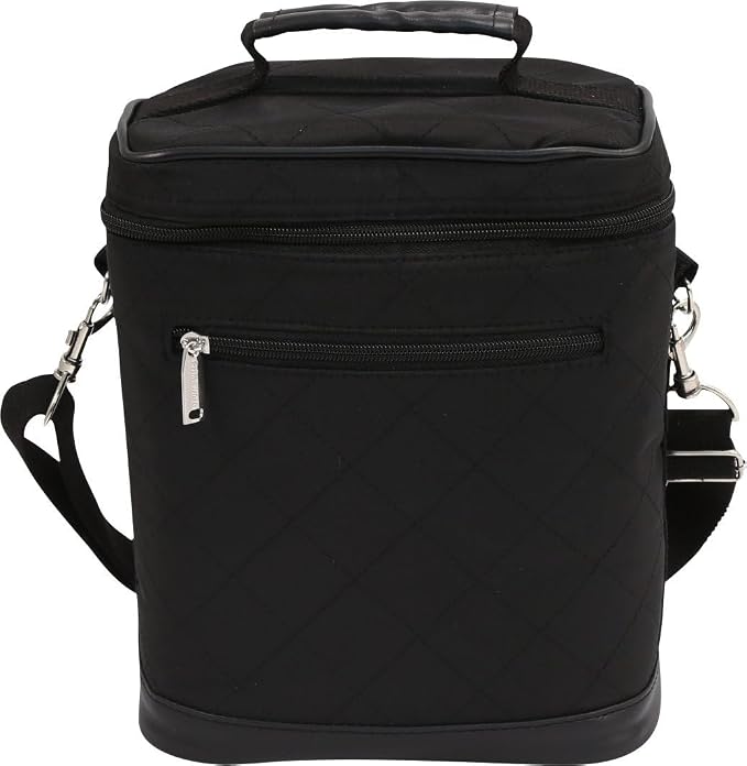 Primeware 6 Pack Bottle Beer Bag Extra Thick Insulation Keeps Drinks Cold Multi-Use for Water, Beer, Coffee or Any Other Beverage, BYOB & Barbecues (Black) by Primeware