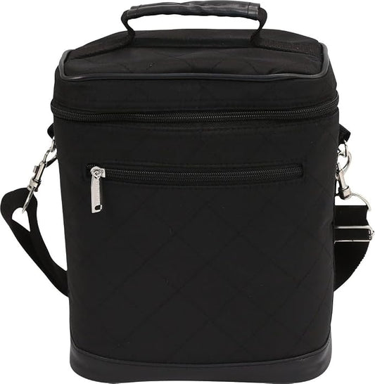 Primeware 6 Pack Bottle Beer Bag Extra Thick Insulation Keeps Drinks Cold Multi-Use for Water, Beer, Coffee or Any Other Beverage, BYOB & Barbecues (Black) by Primeware