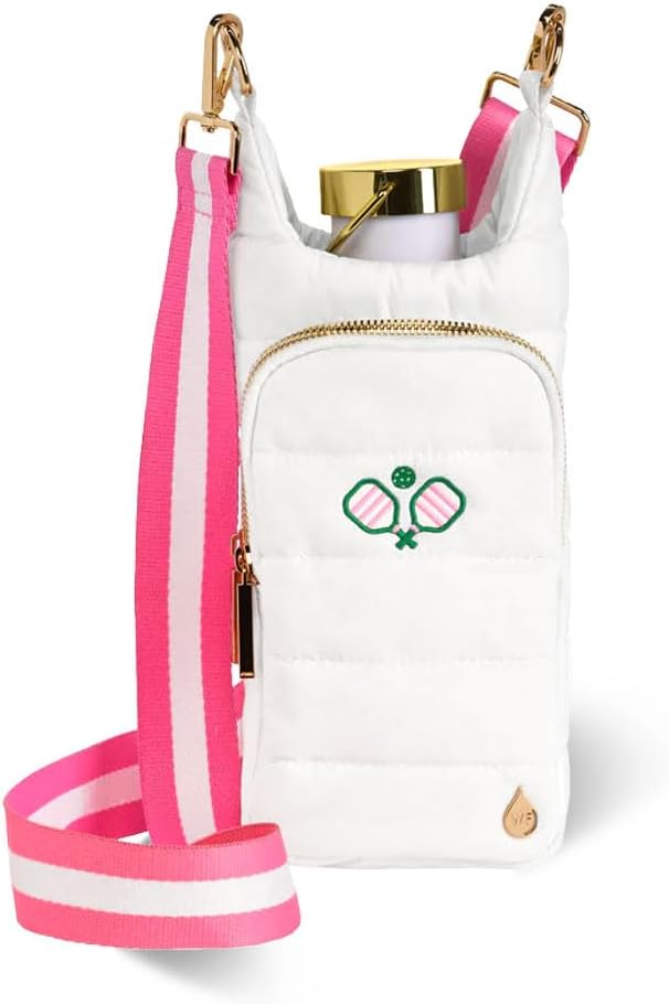WanderFull® Original HydroBag®, Fits Up to 32 oz Water Bottle Holder with Strap, Gift for Women, Hands-Free Crossbody, Water Bottle Carrier Bag with Phone Pocket by WanderFull