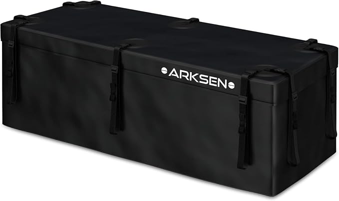 ARKSEN Waterproof Hitch Cargo Carrier Bag for 20" x 60" Baskets, 15 Cubic Feet Large Capacity Luggage Storage (58" L x 19" W x 24" H) for Car Truck SUV RV or Trailer by ARKSEN