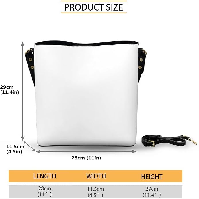 HUGS IDEA Boho Bags for Women Leather Handbag Shoulder Bucket Crossbody Purse - Image 6