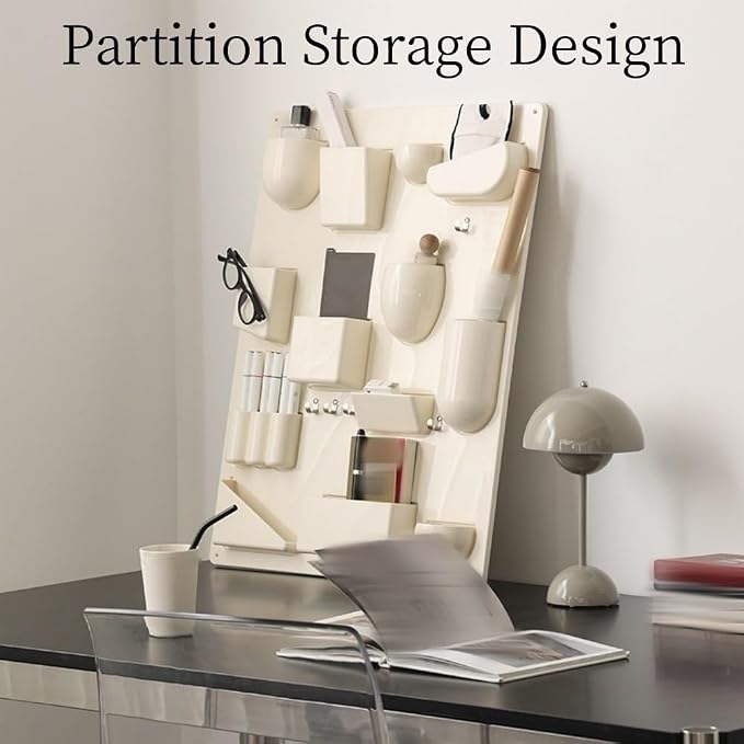 Wall Rack, Floationg Storage Desktop Pen Holder, Multi-Purpose Wall Shelf with Decoration, Suitable for Living Room, Bedroom and Study(Yellow) - Image 5