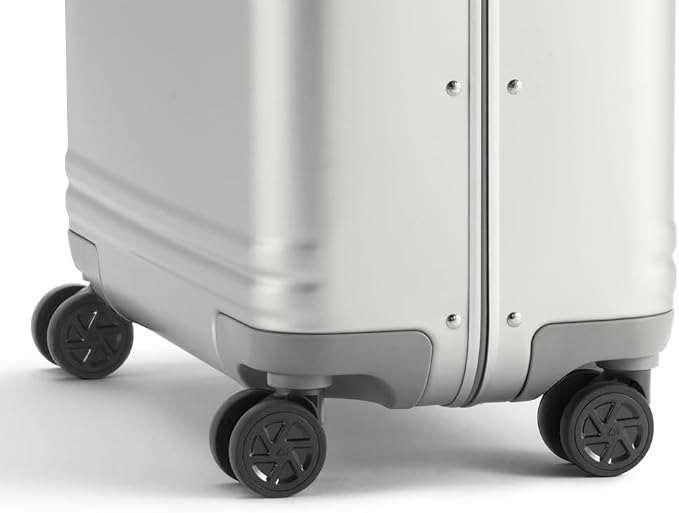 ZERO Halliburton Classic Aluminum 3.0 Compact Carry-On, Zipperless, 4 Spinner Wheels, Interior Organization, Telescoping Pull Handle, Carry-Handle, Latch Lock- TSA Accepted, 16-inch, 28L, Silver - Image 5
