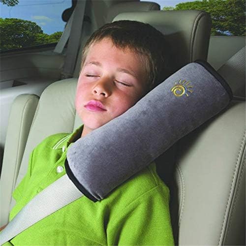 Boxiki Travel Car Seat Belt Pillows for Kids (Set of 2) Adjustable Vehicle Seat Belt Cushion for Children. Perfect for Road Trips by BoxikiTravel