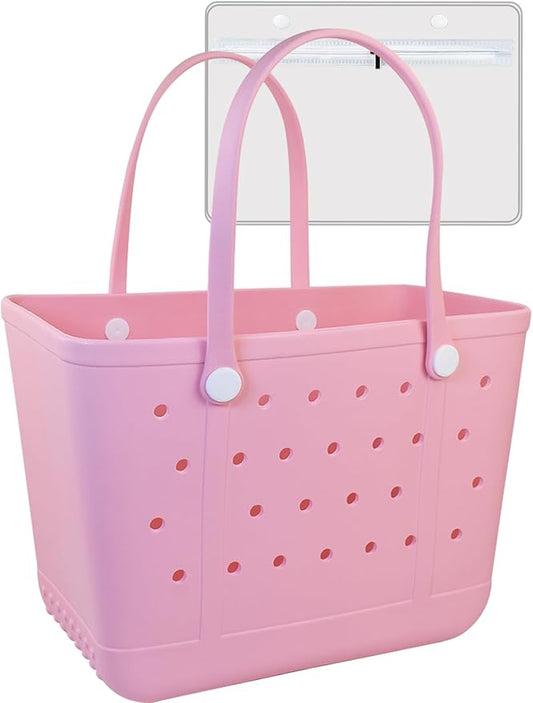 Beach Tote Bag for Women, Rubber Beach Bag Waterproof Sandproof, Extra Large EVA Tote Bag Boat Bag by Uwyriwooq
