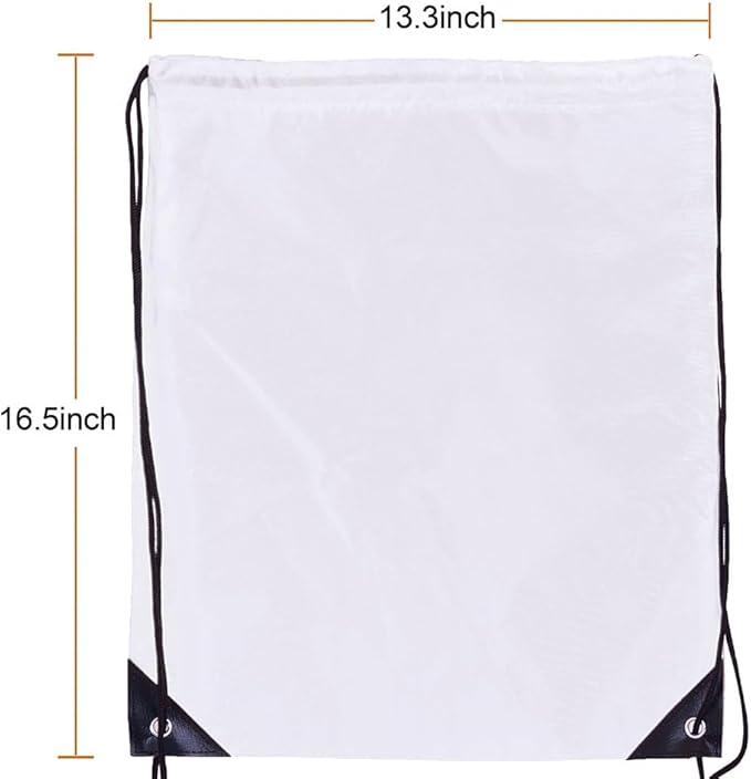 Drawstring Backpack Bulk 30 Packs Draw String Bags for DIY Gym Sports Traveling Trip Pedestrianism Yoga Cinch Bag Sackpack Drawstring (white) - Image 2
