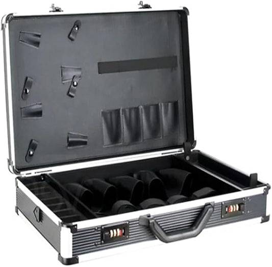 DNYSYSJ Barber Carrying Case Barber Case, Stylist Tool Box Professional Salon Hair Cutting Grooming Kit Storage Organizer for Clippers, Scissors, Barber Supplies (D) by DNYSYSJ