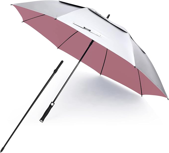 G4Free UV Golf Beach Umbrella 68”Auto Open Extra Large Sun Shade Umbrellas | Vented Windproof, Double Canopy, Oversize UPF 50+ UV Protection Sun Shade umbrella, Auto-Open, patio/fishing/golf umbrella by G4Free