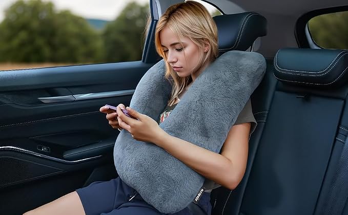 Atablyn Neck Pillow for Children Travel Pillow for Sleeping Airplane-Avoid Neck&Shoulder Pain, Support Head and Neck, for Car, Airplane,Train,Office,Home - Image 2