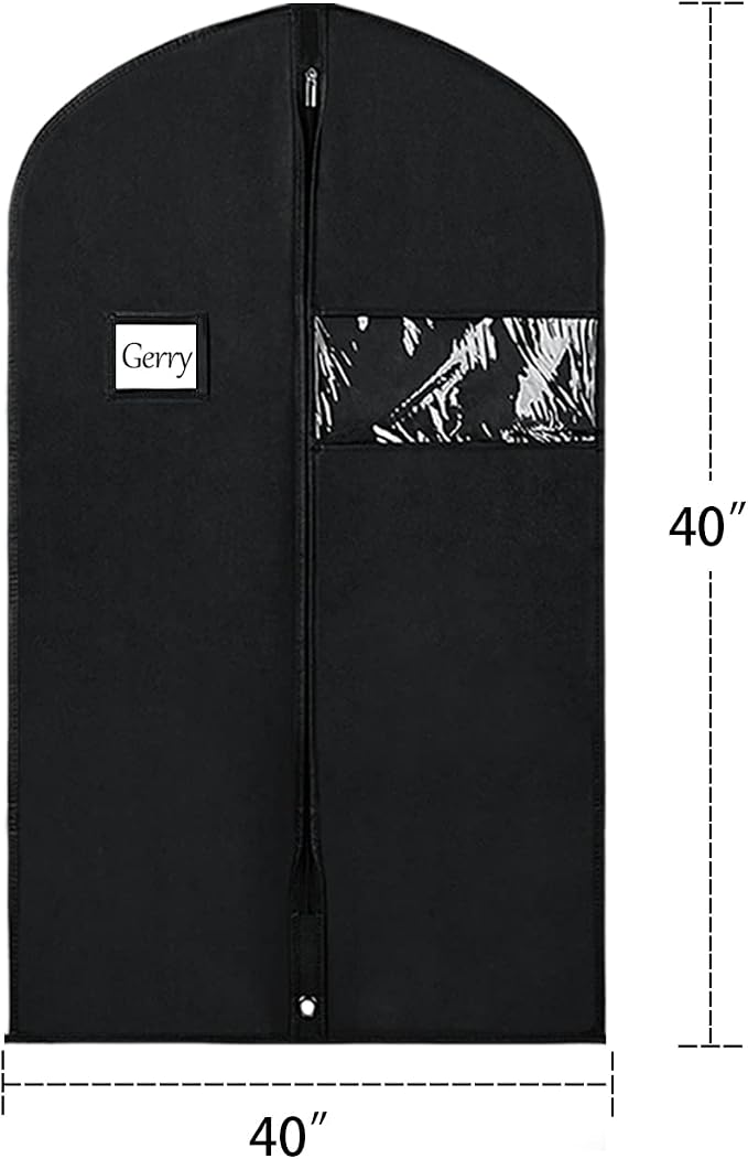 Univivi 16 Pack Suit Bags Garment Bag for Men Storage 40-inch Clothes Cover with Clear Window and ID Card Holder for Suit Jacket, Skirt, Shirt and Coat - Image 2